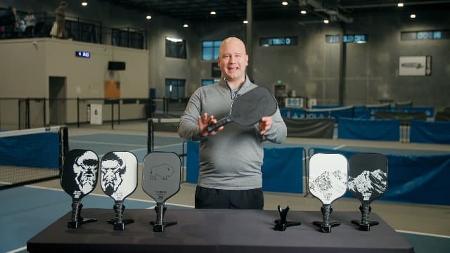 Carbon Fiber Pickleball Paddle - Raw Toray T700 Surface Provides Maximum Ball Spin | Elongated or Widened Pickleball Racket Shapes Available - Paddle Customization Kit Included