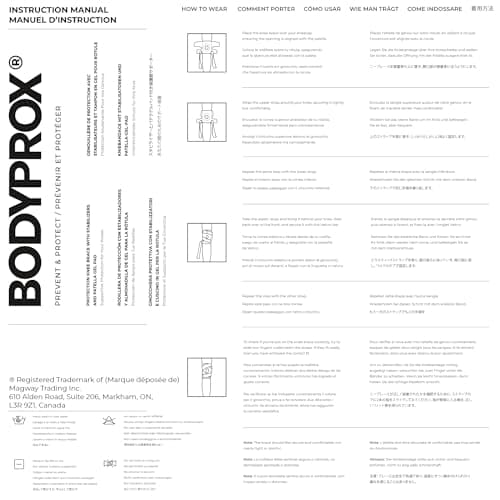 Bodyprox Knee Brace with Side Stabilizers & Patella Gel Pads for Knee Support