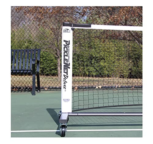 PickleNet Deluxe TAPND 22'x 34" Oval Tubing Locking Wheels Pickleball Net System