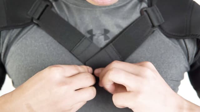 Kuangmi Double Shoulder Support Brace Strap Wrap Neoprene Protector,M