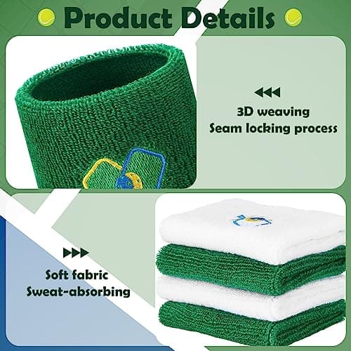 Suhine 4 Pcs Sports Headband 8 Pcs Moisture Wicking Wristband Breathable Sweat Absorption Sweatband for Christmas Valentine‘s Day Gift