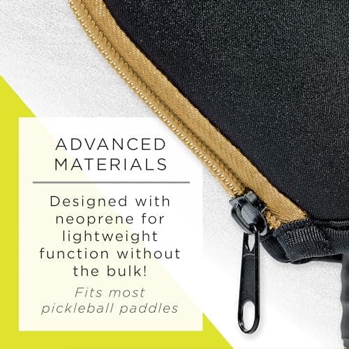 Franklin Sports Pickleball Paddle Cover - Protective Padded Cover with Fence Hook - Universal Size Paddle Case