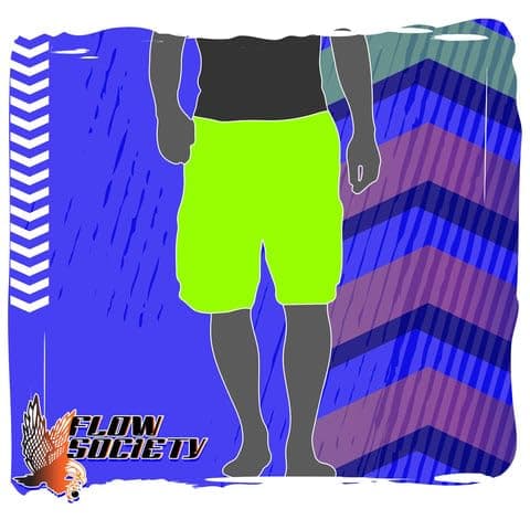 Flow Society Mens Compression Logo Pickleball Short - 7" Red