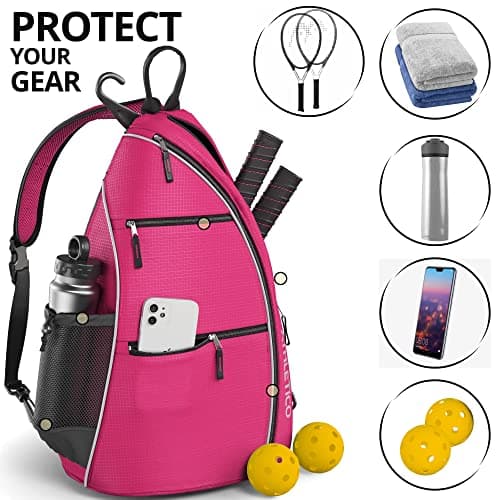 Athletico Sling Bag - Crossbody Backpack for Pickleball, Tennis, Racketball, and Travel for Men and Women