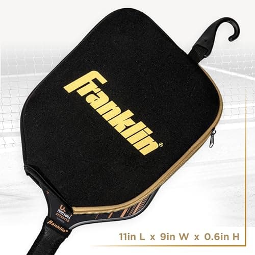 Franklin Sports Pickleball Paddle Cover - Protective Padded Cover with Fence Hook - Universal Size Paddle Case