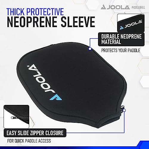 JOOLA Universal Pickleball Paddle Cover - Neoprene Sleeve Fits All Pickleball Paddles - Pickleball Accessory for Standard, Wide, & Elongated Rackets - Covers Paddles Up to 8.5" Wide, 16.5" Long
