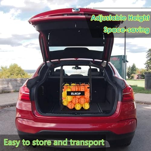 Portable Pickleball & Tennis Ball Collector - Pickleball Retriever Basket Carrier Gatherer Picker Hopper Container for Picking and Storage Training Tool for Ball