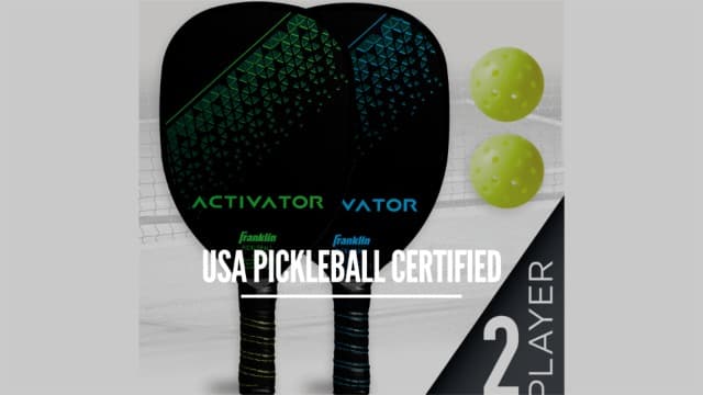 Franklin Sports Pickleball Paddle and Ball Set - Wooden Pickleball Rackets + Pickleballs - Activator - USA Pickleball (USAPA) Approved