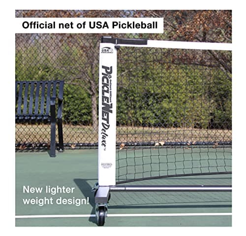 PickleNet Deluxe TAPND 22'x 34" Oval Tubing Locking Wheels Pickleball Net System