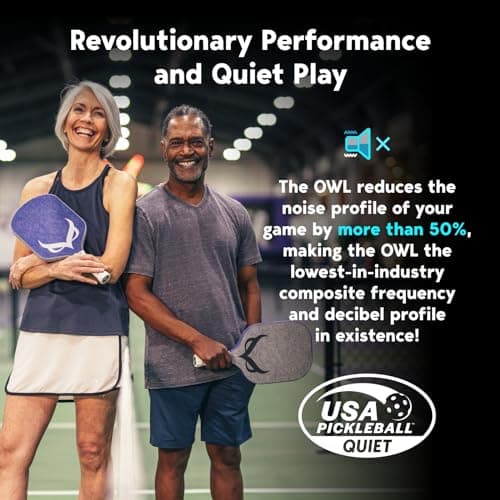 SPORT PICKLEBALL PADDLE | USAPA Pro Tournament Approved | Over 50% Noise Reduction | New Patented Nano-Technology Design & Surface | Elite Performance