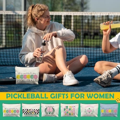 Pickleball Gifts for Women, Pickleball Makeup Bag Cosmetic Pouch, Pickleball Accessories Women