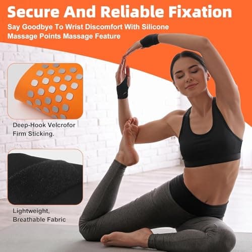 Wrist Brace,Wrist Support for Carpal Tunnel Pain Relief,Ulnar Wrist Brace Ultra-Thin Elastic for Tear,Wrist wraps Repetitive Wrist Use Injury,Fits Both Wrists
