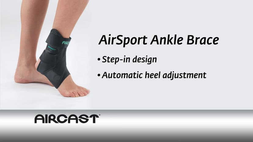 Aircast AirSport Ankle Support Brace, Right Foot, Medium