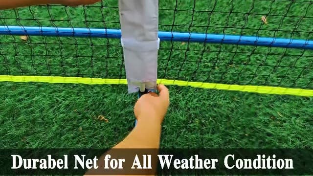Zdgao Pickleball Net for Driveway with 22FT Regulation Size Pickleball Net, 4 Outdoor Pickleballs and Carry Bag, Weather Resistance Strong Steel Frame