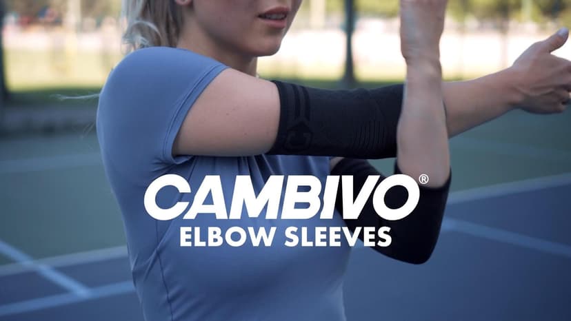 CAMBIVO 2 Pack Elbow Brace for Tendonitis, Tennis Elbow Compression Support Sleeve for Golfers Elbow Pain Relief, Arthritis, Bursitis, Workout, Weightlifting