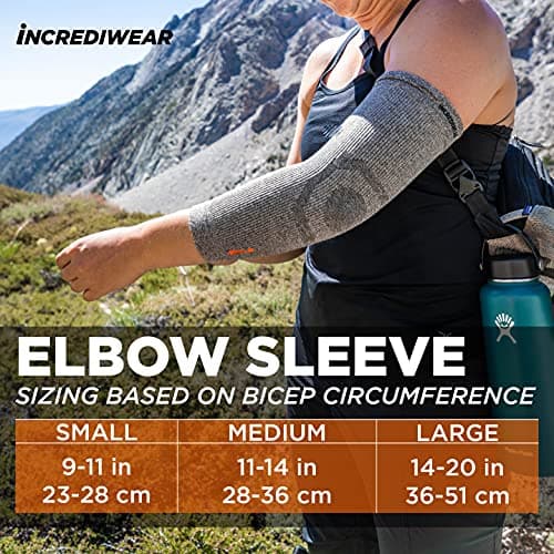 Incrediwear Elbow Sleeve – Elbow Brace for Elbow Support, Joint Pain Relief, Inflammation Relief, and Circulation, Tendonitis, Golf and Tennis Elbow Brace for Women and Men