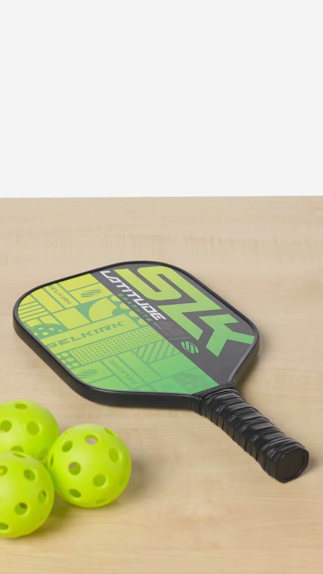 SLK Latitude 2.0 Pickleball Paddle | G4 Graphite Pickleball Paddle Face | Rev-Core+ Technology with SpinFlex Surface | Redesigned for Performance and Control