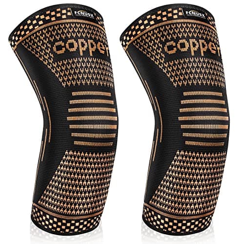 Copper Elbow Brace Compression Sleeves for Pain Relief Men Women, Arm Support Forearm Pads Braces for Tendonitis,Tennis, Golfers, Arthritis, Weight lifting