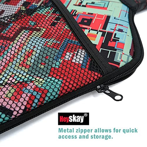 HEYSKAY Pickleball Paddle Cover Pickleball Racket Sleeve Bag with Handle Strap Pickle-Ball Equipment Protective Paddle Sleeve with Mesh Pocket