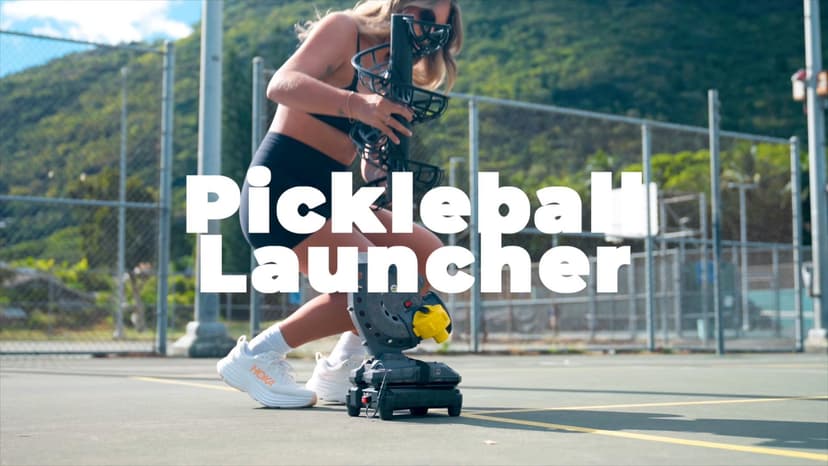 A11N SPORTS Pickleball Automatic Launcher – Adjustable Speed, Spin & Angles for Dinks, Chops, Volleys & Serves – Auto Swing for Forehand & Backhand Training – Indoor/Outdoor Use for All Skill Levels