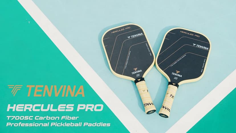 TENVINA Pickleball Paddles, Thermoforming 4-Layer T700SC Friction Carbon Fiber Pickleball Paddle, Professional Pickleball Paddle USAPA Approved with Strong Power and Spin for Athletes