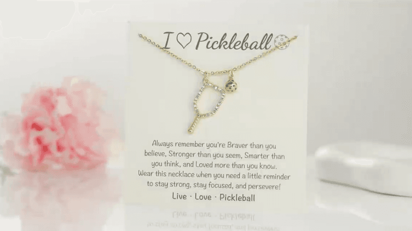 MIXJOY Pickleball Gifts for Women, Pickleball Teams Gifts, Pickleball Sport Lovers Gift, PB Necklace Valentine's Day Bday for Women