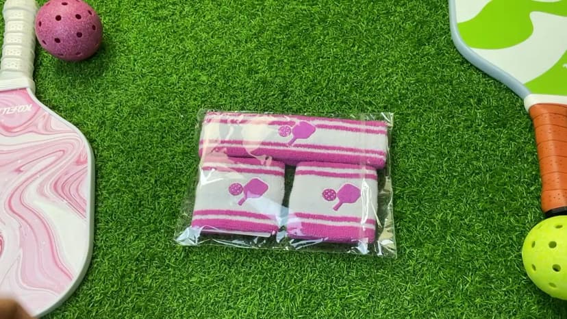 KOFULL Pickleball Accessories, Pickleball Gifts for Women and Men, Cotton Sweat Bands Headband Set for Pickleball, Tennis, Golf, Yoga Sports, Green