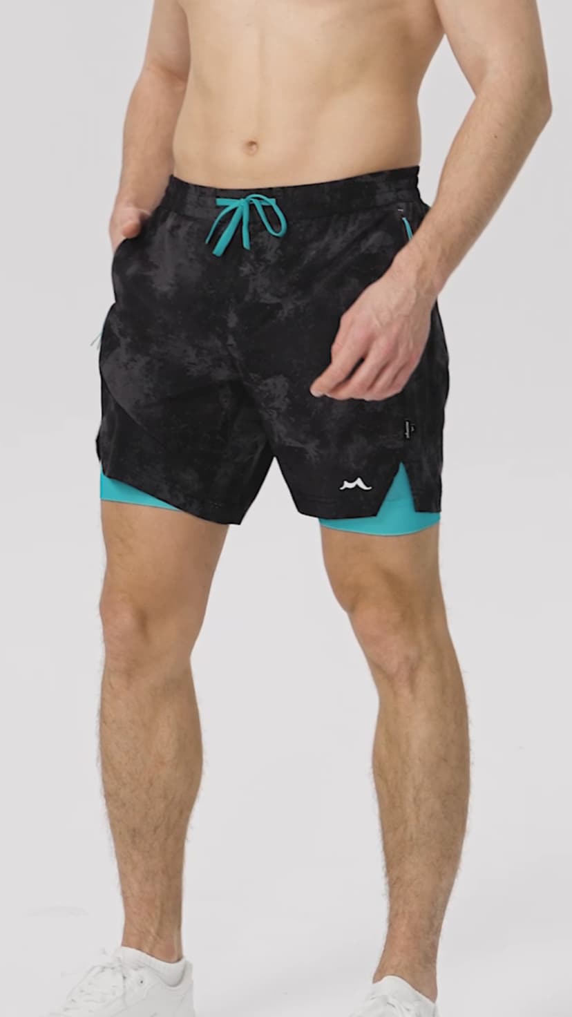 maamgic Men's Athletic Running Shorts with Liner Ultra Lightweight Workout Shorts 5"/ 7"