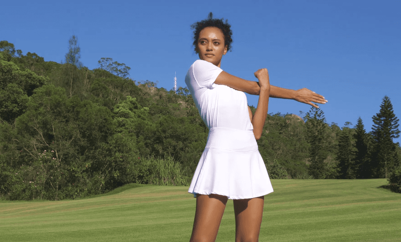SANTINY Pleated Tennis Skirt for Women with 4 Pockets Women's High Waisted Athletic Golf Skorts Skirts for Running Casual