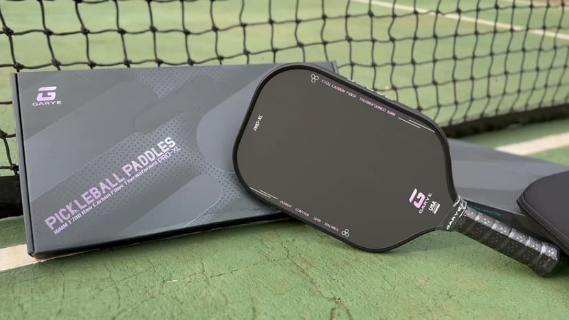 GARYE Pickleball Paddles, 16MM T700 Thermoformed Raw Carbon Fiber Pickleball Paddle, Great Grit & Spin, USAPA Approved PRO-XL Pickle Ball Rackets Set with Power, Control and Balance, 1 Cover