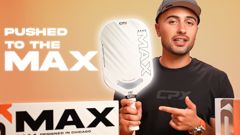 CPX MAX Series Raw Carbon Fiber T700 Pickleball Elongated Paddle Racket - Professional Grade, 14mm Core Thickness, Comfortable Tennis Style Grip - Durable Pickleball Paddle Designed in Chicago, USA