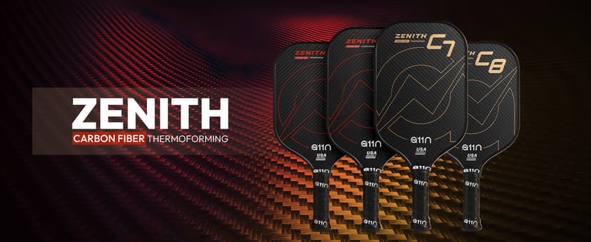 A11N Zenith Pickleball Paddle 16mm | T-700 Carbon Fiber with Foam Injected Walls | Enlarged Sweet Spot | Elongated or Wide Body Shape