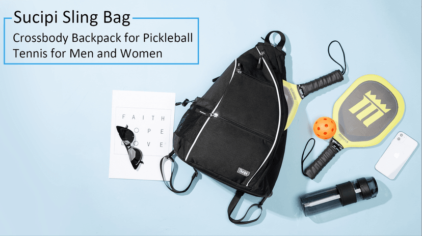 Sucipi Pickleball Bag Pickleball Backpack for Women Men Pickleball Paddle Backpack Reversible Pickleball Paddle Bag Pickleball Rackets Bags for Ladies