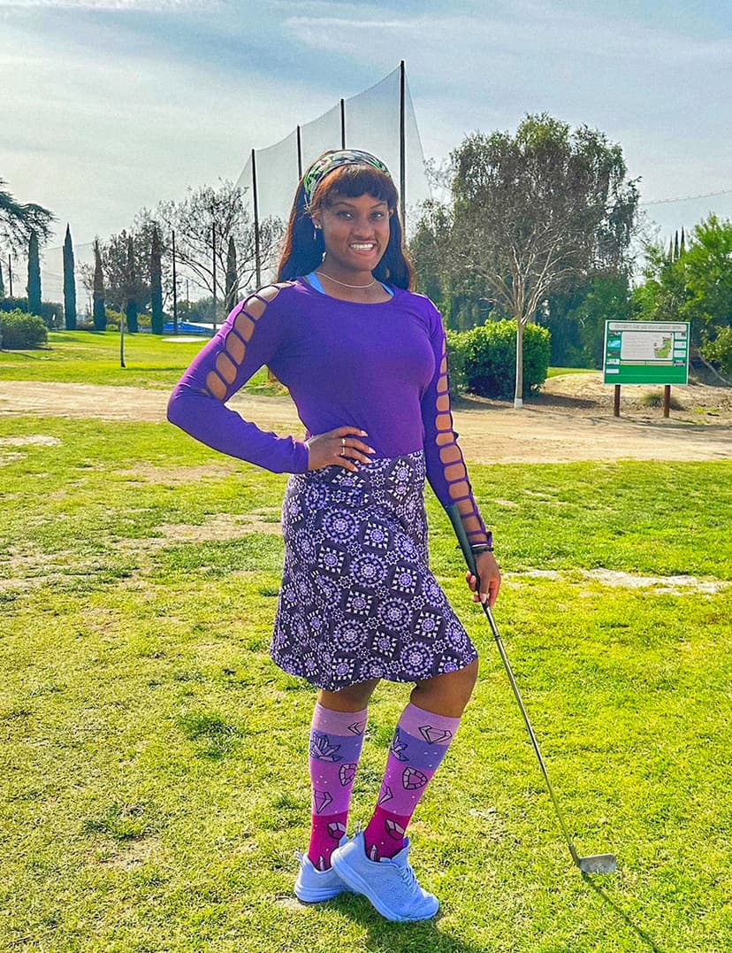 Fulbelle Golf Skorts Skirts for Women with 3 Pockets 20" Knee Length High Waisted Skorts