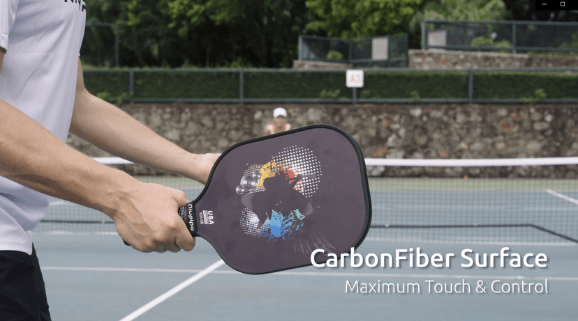 niupipo Pickleball Paddles Set of 2/4/1, USAPA Approved Graphite Carbon Fiber Pickleball Rackets, Polypropylene Honeycomb Core, Cushion 4.72In Grip, Bag/Cover, Pickle Ball Paddle Set for Men Women