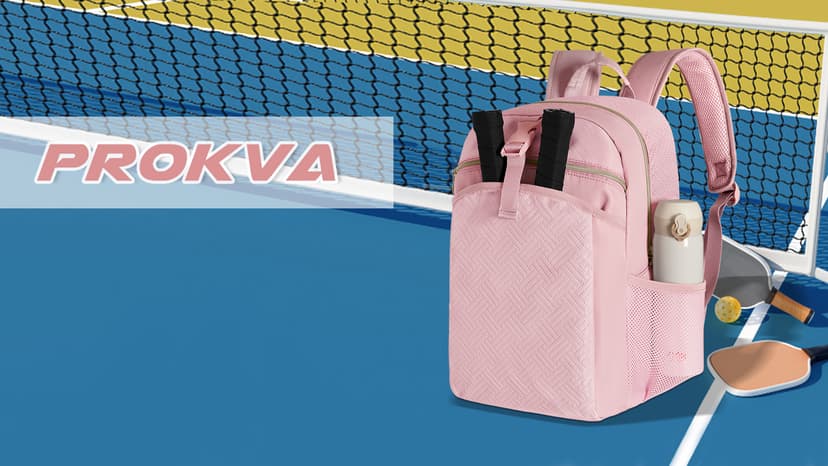 Pickleball Bag Backpack for Women Holds 4 Paddles, Large Pickle Ball Bag Pickleball Paddle Backpack for Men