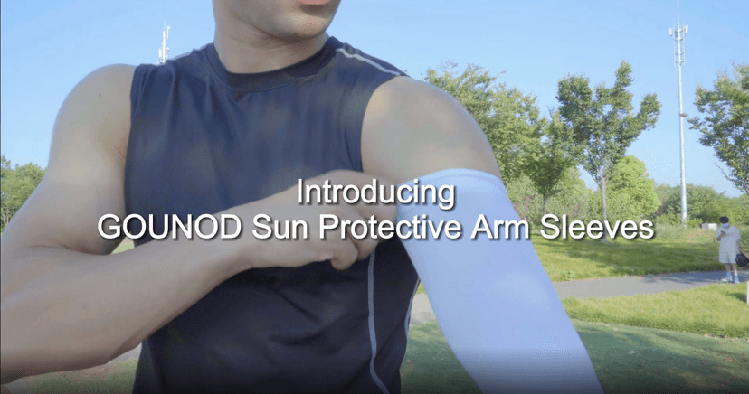 GOUNOD Sun Protection Cooling Compression Arm Sleeves For Men - Gardening Outdoors Sports Workouts volleyball arm sleeves