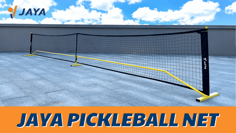 JAYA Ultra Stable Pickleball Net with Ball Holder and Balls, Weight Upgrade, IPF Standard 22 feet, Easy Setup