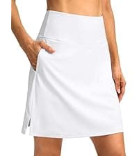 SANTINY Pleated Tennis Skirt for Women with 4 Pockets Women's High Waisted Athletic Golf Skorts Skirts for Running Casual