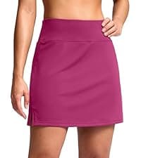 SANTINY Pleated Tennis Skirt for Women with 4 Pockets Women's High Waisted Athletic Golf Skorts Skirts for Running Casual