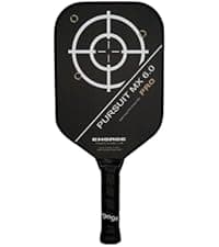 Engage Pursuit Pro EX Pickleball Paddle – Widebody Shape, Raw T700 Toray Carbon Fiber Face, 13mm Control Pro “Black” Core, Vortex Barrier Edge Technology Limits Vibration