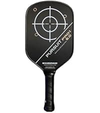 Engage Pursuit Pro EX Pickleball Paddle – Widebody Shape, Raw T700 Toray Carbon Fiber Face, 13mm Control Pro “Black” Core, Vortex Barrier Edge Technology Limits Vibration