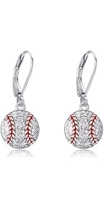Sterling Silver Hypoallergenic Pickleball, Clarinet, Hockey, Basketball, Baseball, Roller Skating Earring - Music and Sport Jewelry Gifts for Women, Mother, Sport Lover