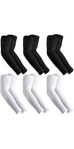 UV Sun Protection Arm Sleeves for Men & Women - Tattoo Cover Up - UPF 50 Cooling Sleeve for Golf, Cycling
