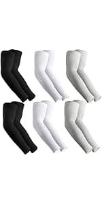 UV Sun Protection Arm Sleeves for Men & Women - Tattoo Cover Up - UPF 50 Cooling Sleeve for Golf, Cycling