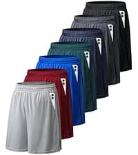 BALENNZ Athletic Shorts for Men with Pockets and Elastic Waistband Quick Dry Activewear