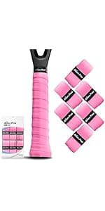 ALIEN PROS Tennis Racket Grip Tape - Precut and Dry Feel Tennis Grip - Tennis Overgrip Grip Tape Tennis Racket - Wrap Your Racquet for High Performance