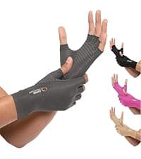 Copper Compression Advanced Wrist Brace - Copper Infused Adjustable Orthopedic Support Splint for Pain, Carpal Tunnel, Arthritis, Tennis Elbow, Tendinitis, RSI, Ganglion Cyst for Men Women Right S/M