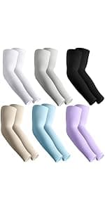 UV Sun Protection Arm Sleeves for Men & Women - Tattoo Cover Up - UPF 50 Cooling Sleeve for Golf, Cycling