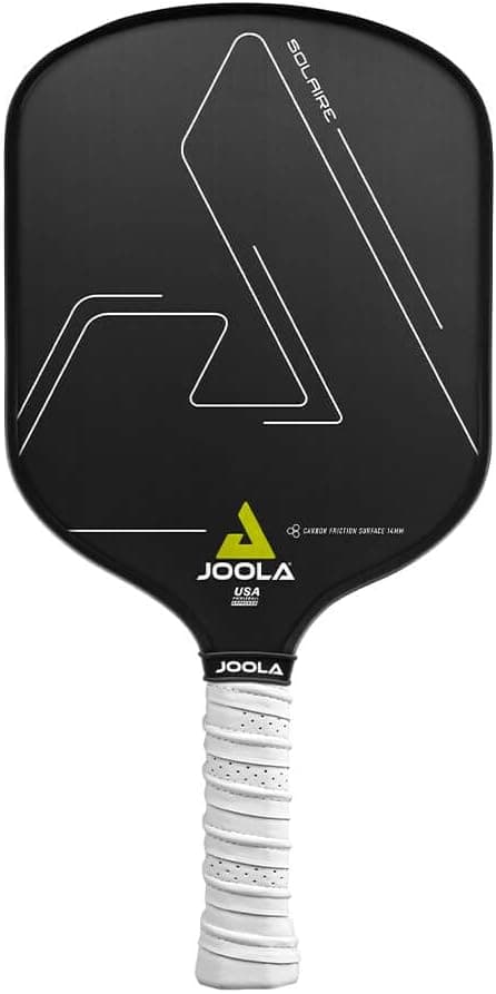 JOOLA Solaire Professional Pickleball Paddle with Carbon Friction Surface - Ideal Combination of Spin, Power, & Control - Pickleball Racket with Reactive Polypropylene Honeycomb Core 14mm